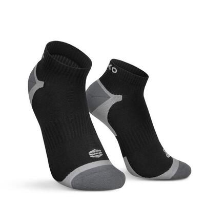 Herren und Damen Wandern Kurze Wandersocken Loerie Schwarz