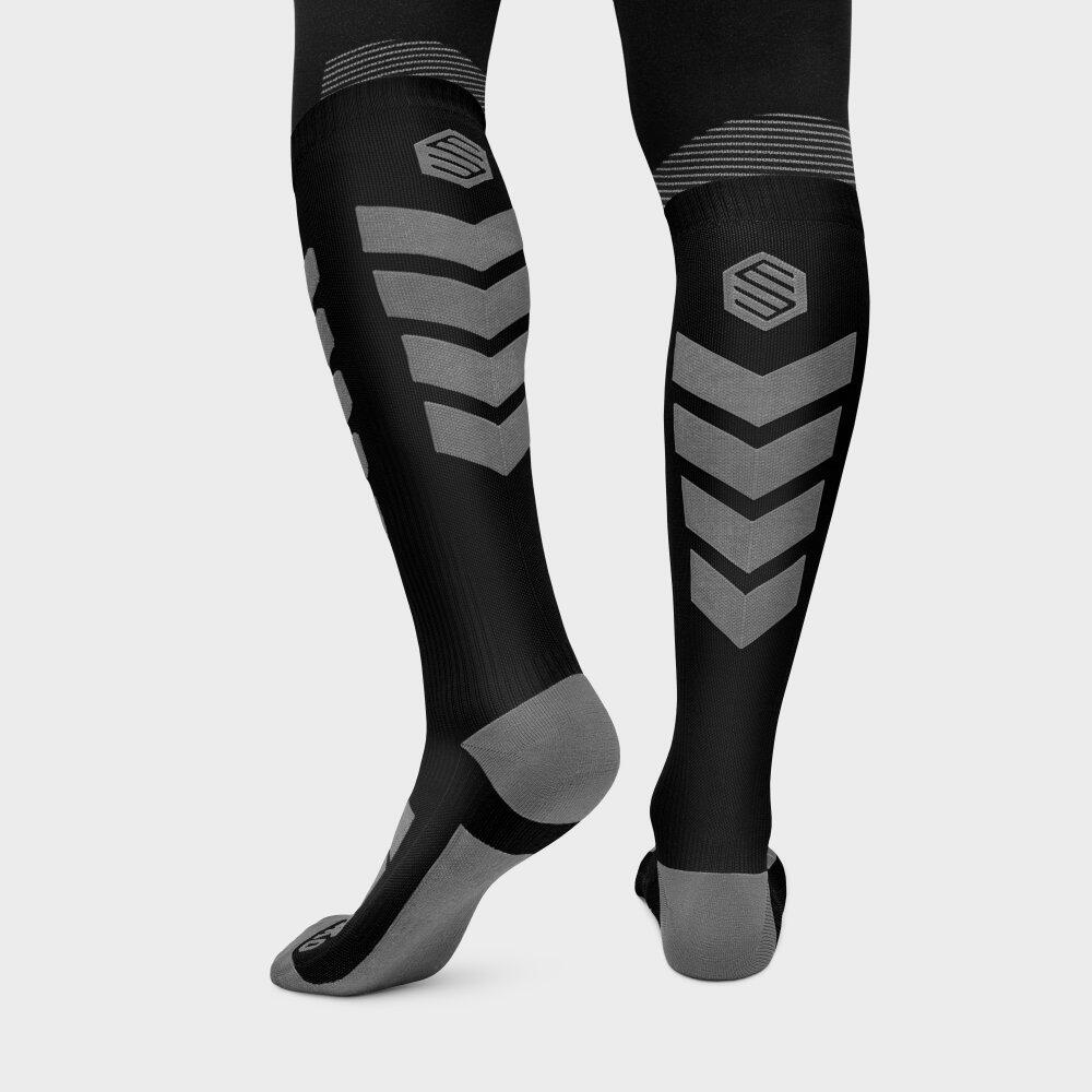 Men & Women Winter sports Snowboard socks AORAKI Black Black 2/7