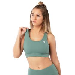 Brassière sport Fitness Femme Ultra Fit Vert Cendré