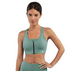 Brassière sport - Maintien élevé Fitness Femme Squat Green Vert Cendré
