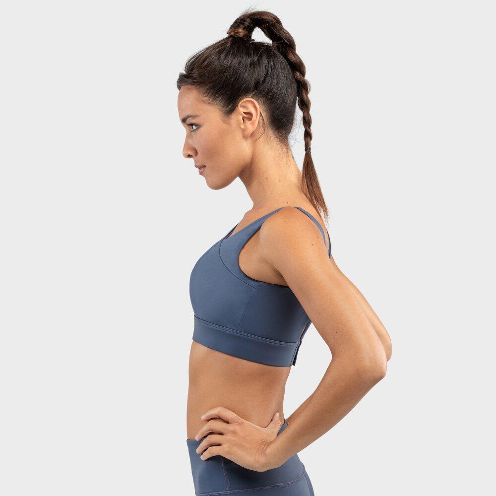 Brassière sport - Maintien élevé Fitness Femme Cross Blue Bleu Denim 3/7