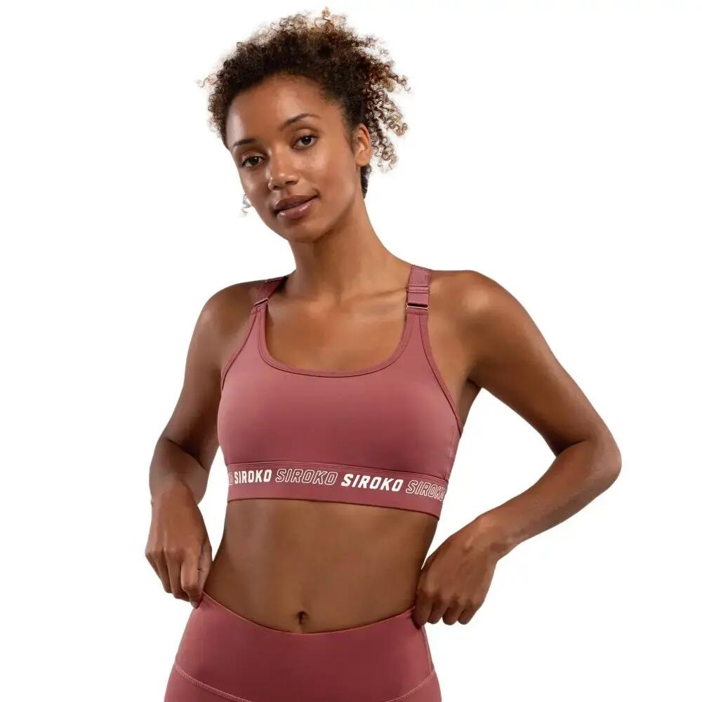 Women Fitness Sports bra - High support Cardio Copper Copper Red