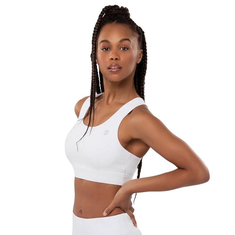 Soutien de desporto Fitness Mulher Hit Branco