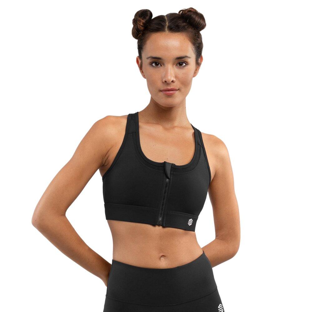 Soutien de desporto - Suporte Elevado Fitness Mulher Squat Black Preto