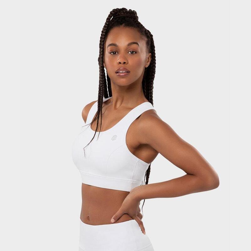 Soutien de desporto Fitness Mulher Hit Branco