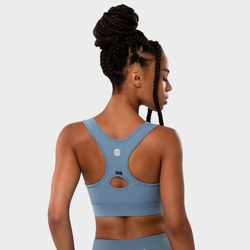 Sujetador deportivo fitness Mujer Start Azul Océano