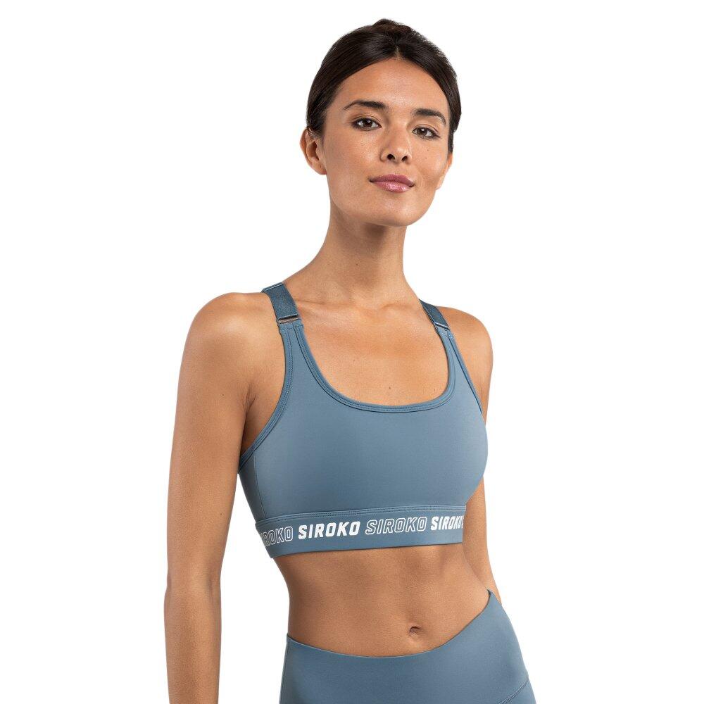 SIROKO Sportovní podprsenka - Vysoká podpora Cardio Blue