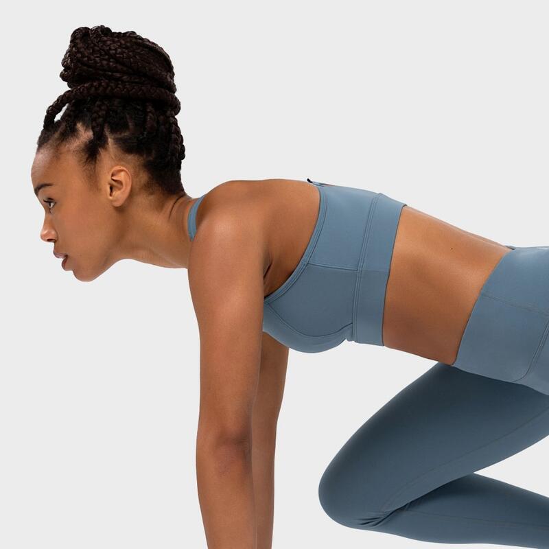 Sujetador deportivo fitness Mujer Start Azul Océano