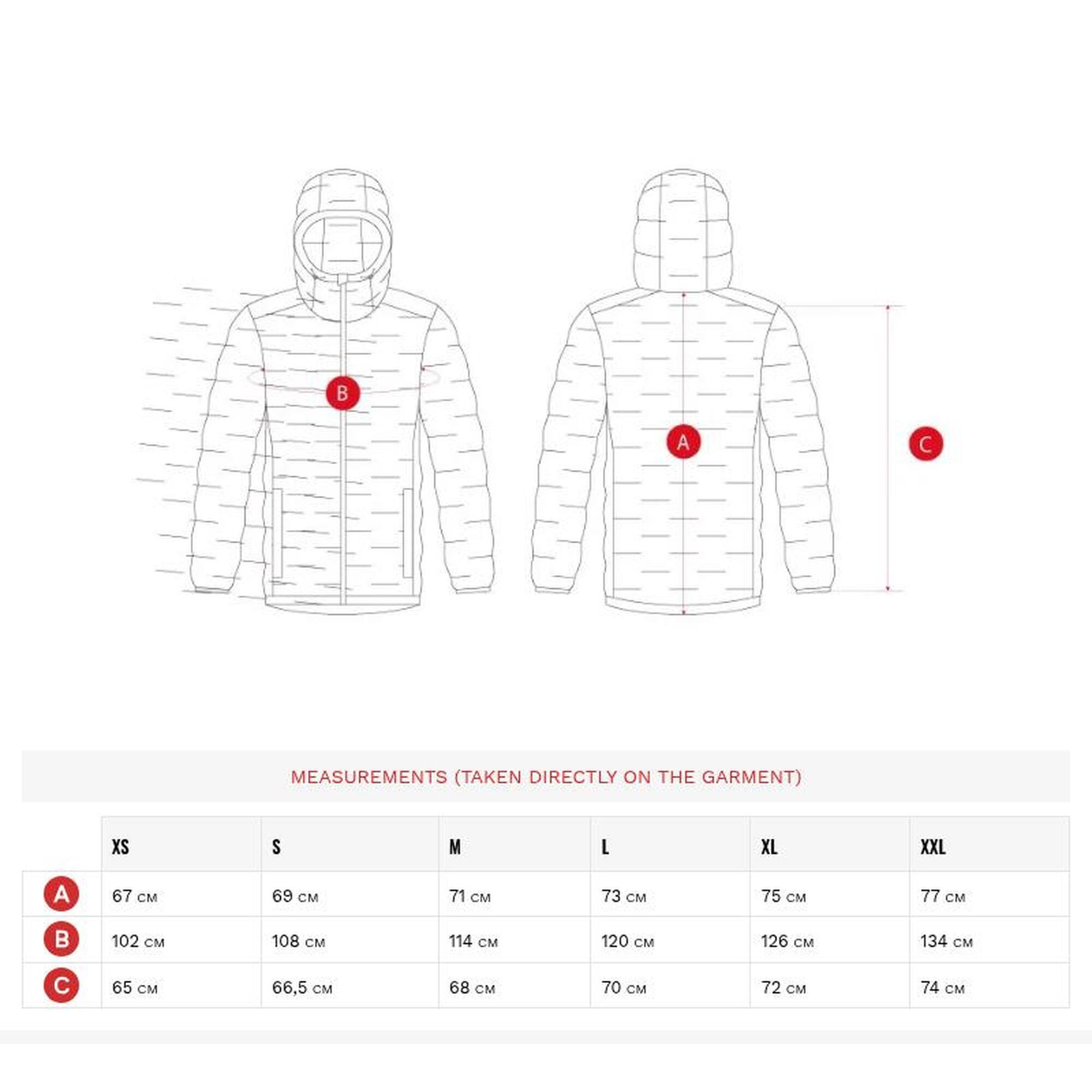 Veste randonnée isolante légère homme Mineral Bleu