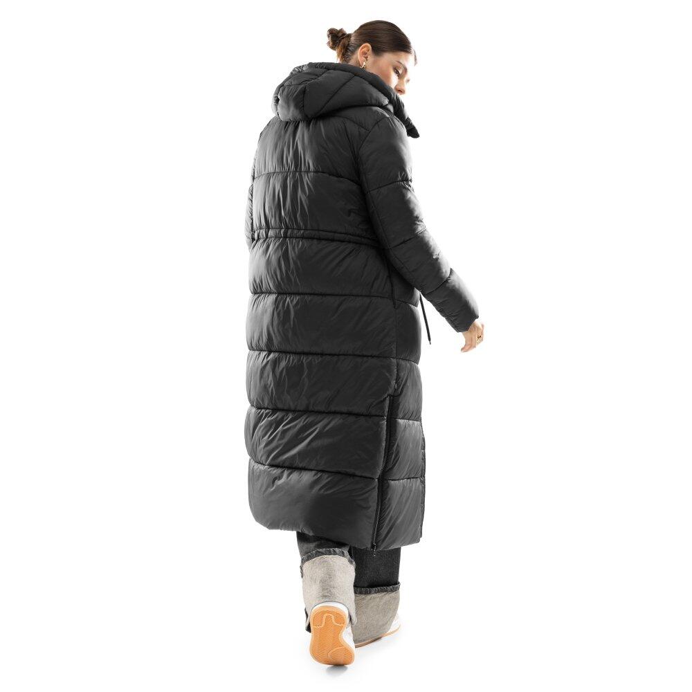 Dames Lifestyle lange pufferjas Finland Zwart 2/4