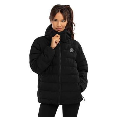Dames lifestyle waterbestendig puffer jack shelter-w zwart