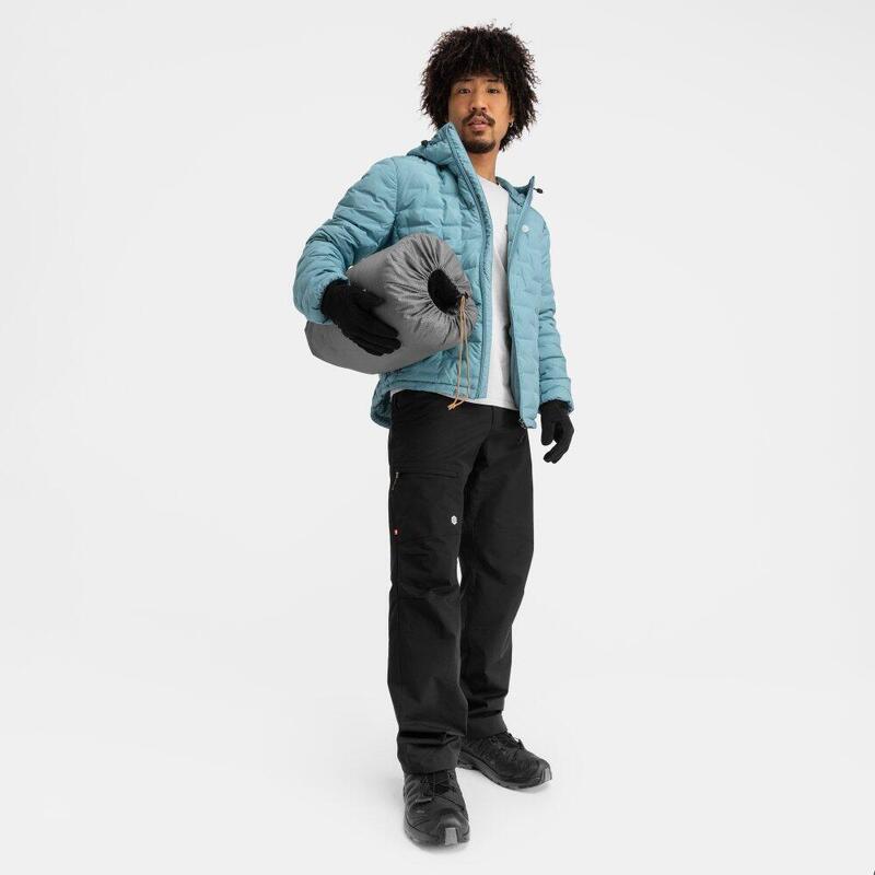 Veste randonnée isolante légère homme Mineral Bleu