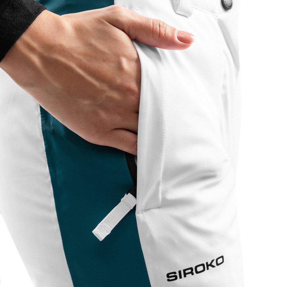 Calças de ski para mulher Desportos de inverno P3-W Genevez Branco 4/7