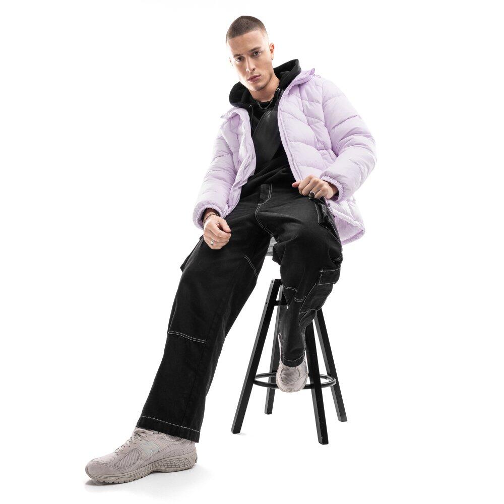 Chaqueta acolchada hombre lifestyle Pop Violeta 3/7