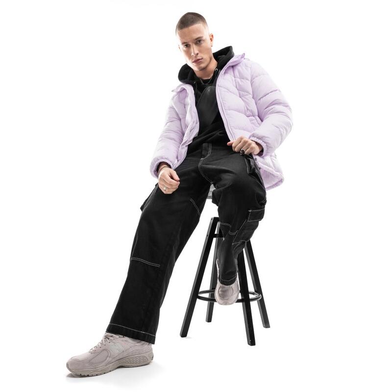 Jacheta puffer bărbați Pop Violet