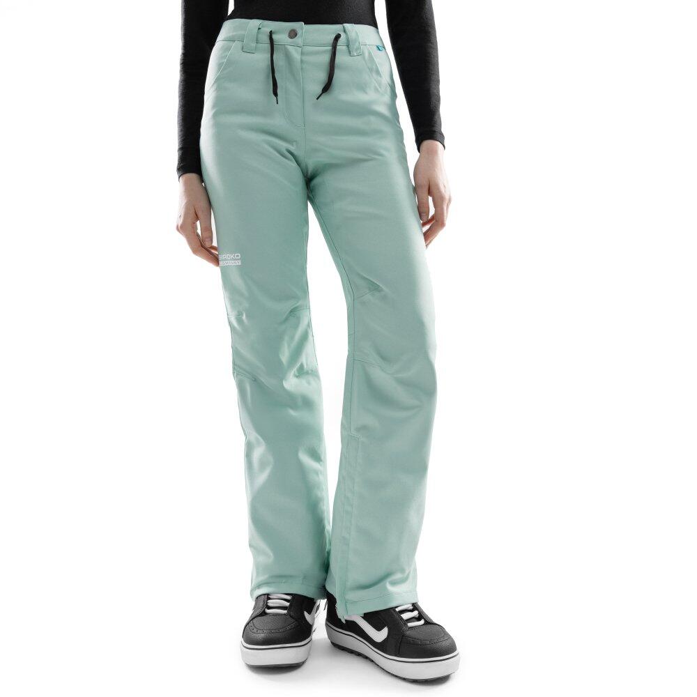 SIROKO Damen Wintersport hardshell-snowboardhose P2-W Auburn Grün