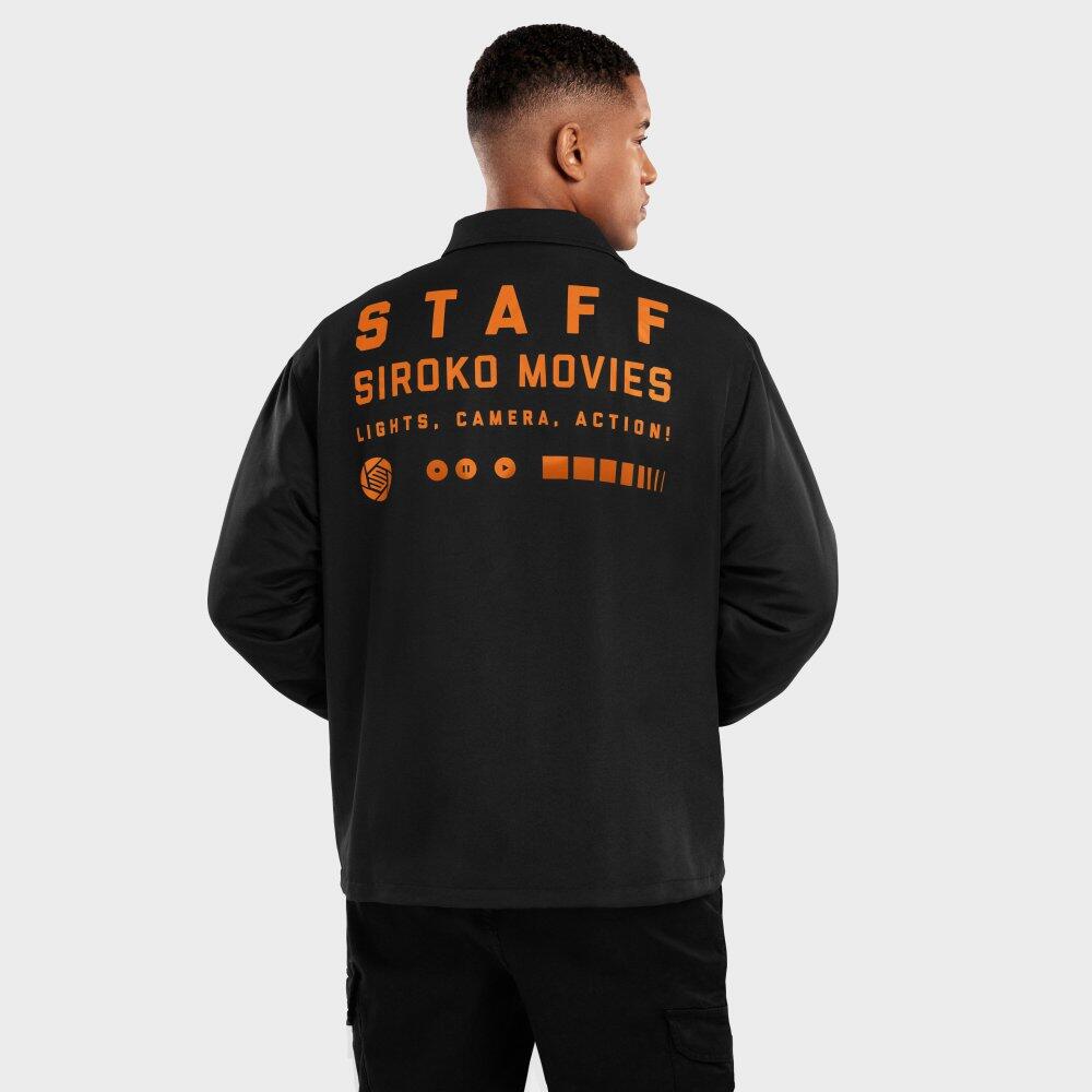Herren Lifestyle coach-jacke für Siroko Movies Schwarz 2/7