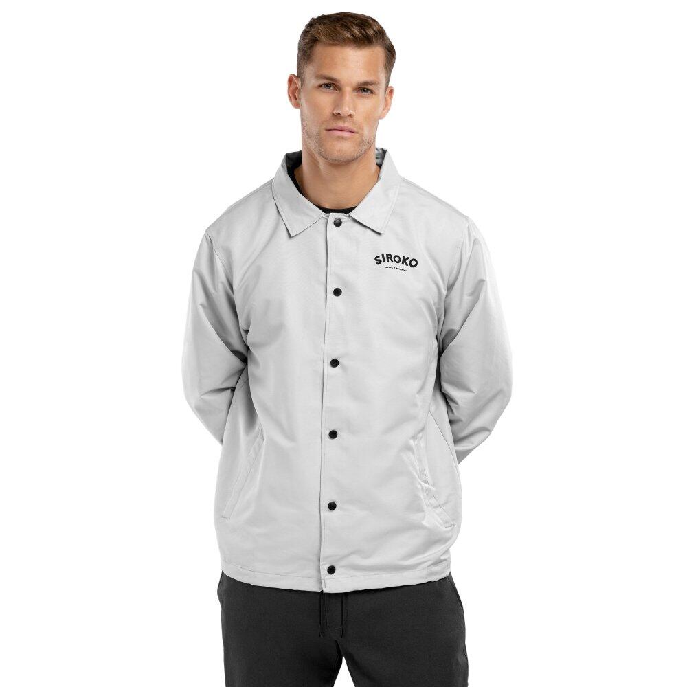 SIROKO Men Lifestyle 's coach jacket North Shore Grey