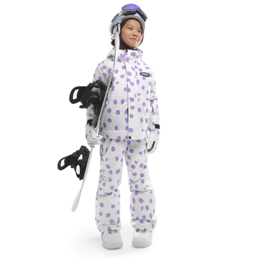 Kinder Wintersport Snowboardjacke für Mädchen KW1-G Fay Weiß 3/7