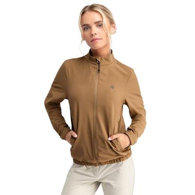 Dames golf regenjas muirfield-w mustard bruin