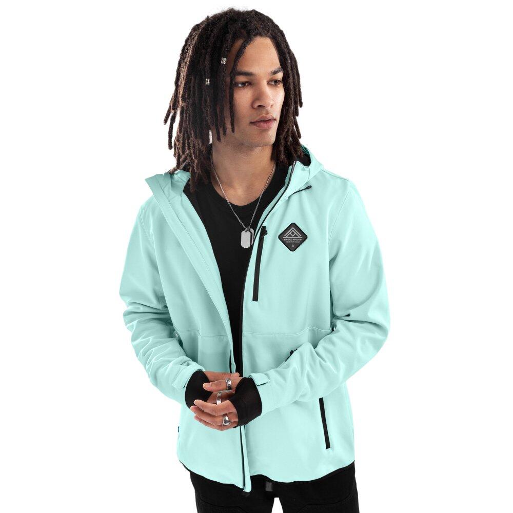Siroko - Veste Lifestyle Homme W2 Senja Lf Turquoise - Softshell - Bleu - 52 2xl - Decathlon