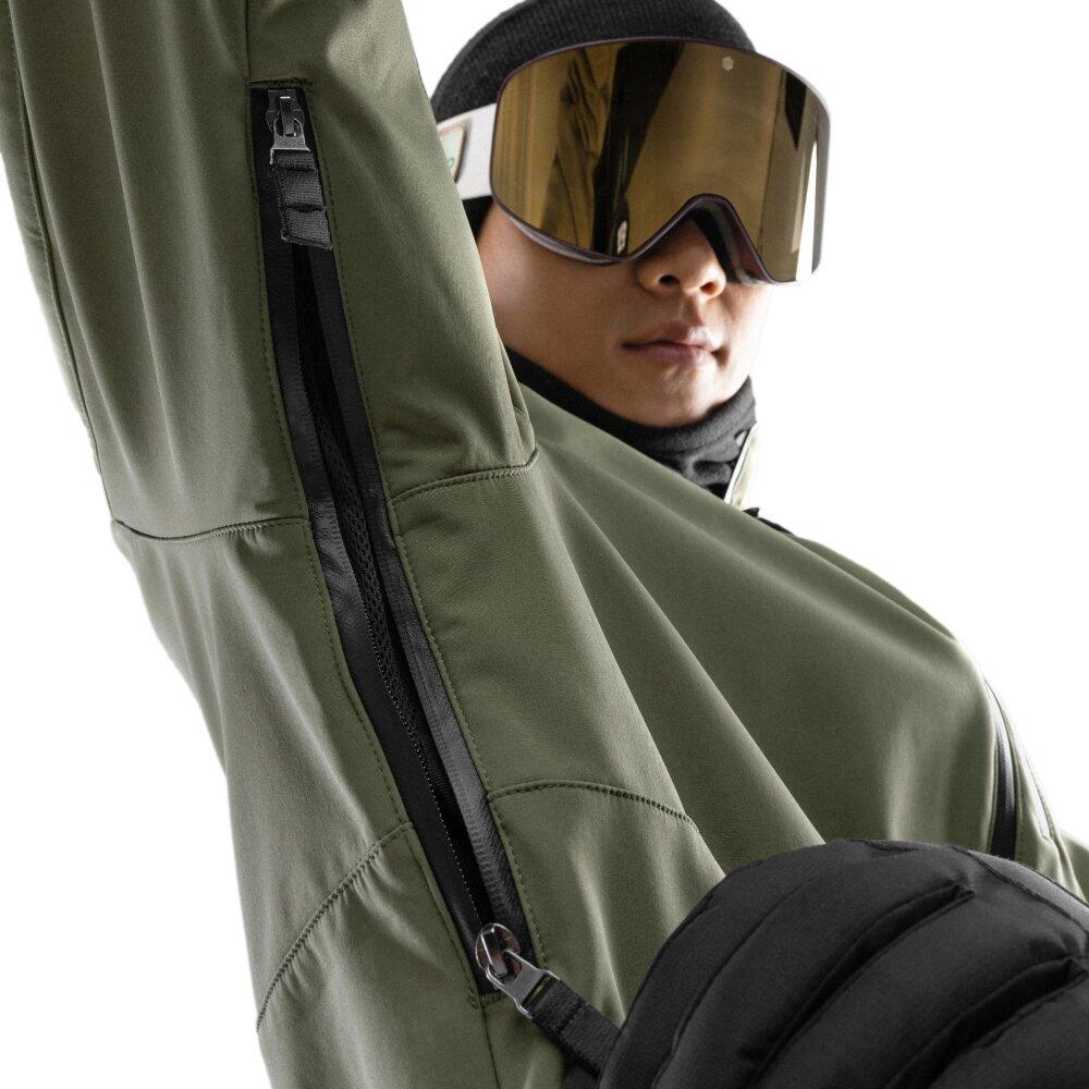 Casaco de snowboard para homem Desportos de inverno W2 Army Verde 4/8
