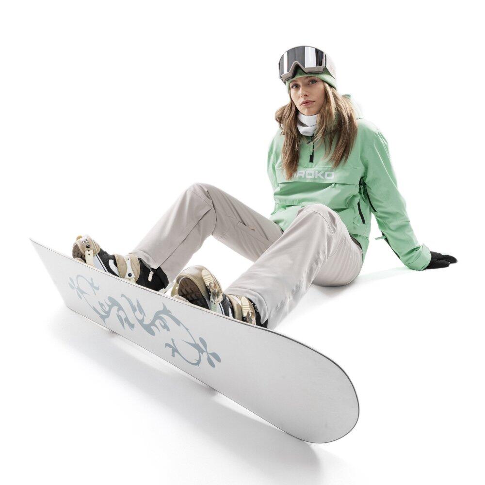 Women Winter sports 's snowboard jacket W6-W Elm Green 3/8