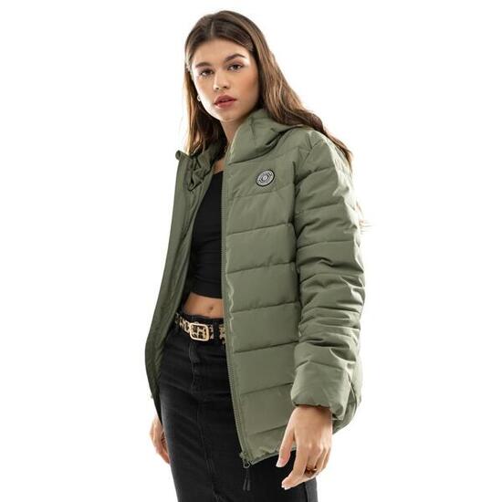 Chaqueta acolchada resistente al agua mujer lifestyle Sval-W Verde