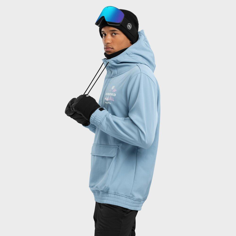 Casaco de snowboard para homem Desportos de inverno W3 Prags Azul 3/7