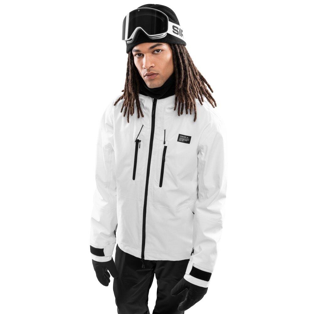 Men Winter sports 's recco® snowboard jacket W5 Megeve White