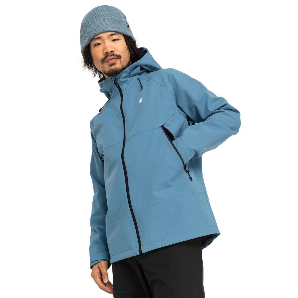 Men Hiking ’s hardshell jacket Cavalls Blue