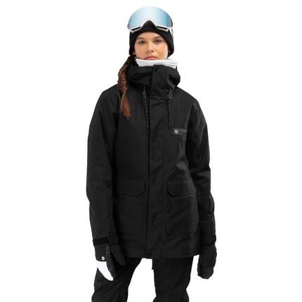 Veste snowboard premium femme Sports d'hiver SRX Gstaad Noir