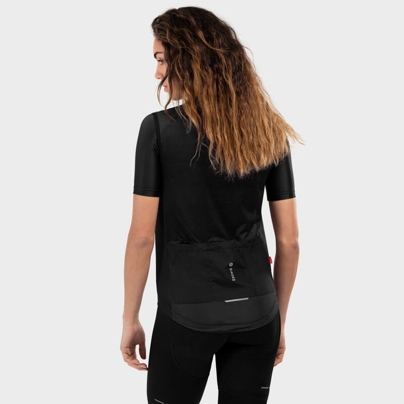 Gilet vélo coupe-vent femme