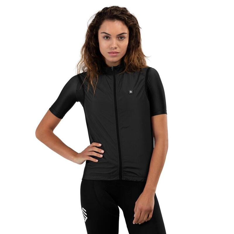 Gilet vélo coupe-vent femme