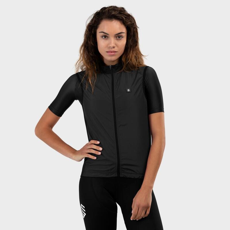 Gilet vélo coupe-vent femme