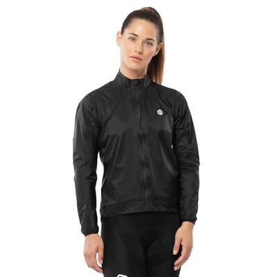 Giacca antipioggia da ciclismo da donna J2 Troumouse Nero