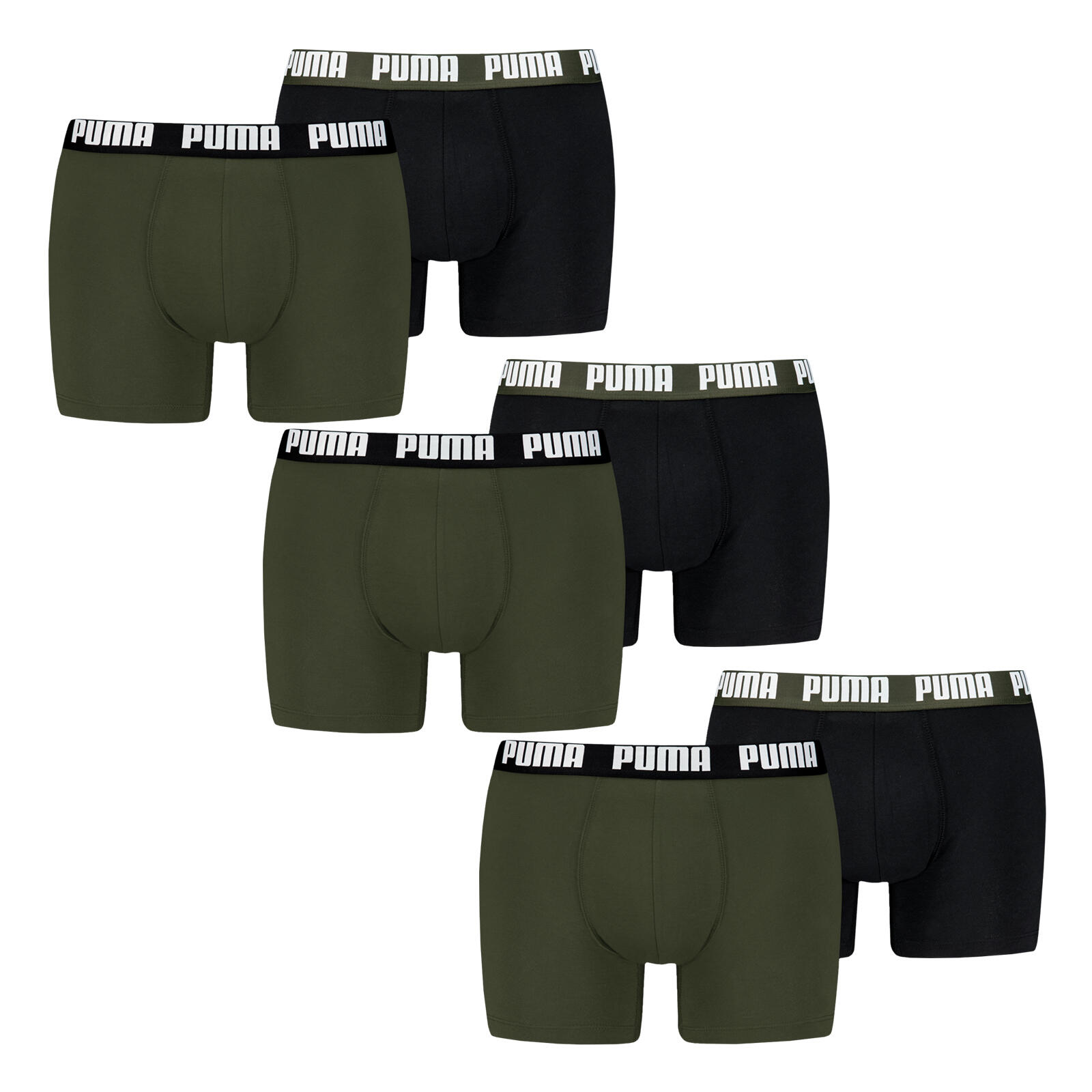 PUMA Unterhosen 6er Pack weich atmungsaktiv Herren - Boxers Comfort Stretch