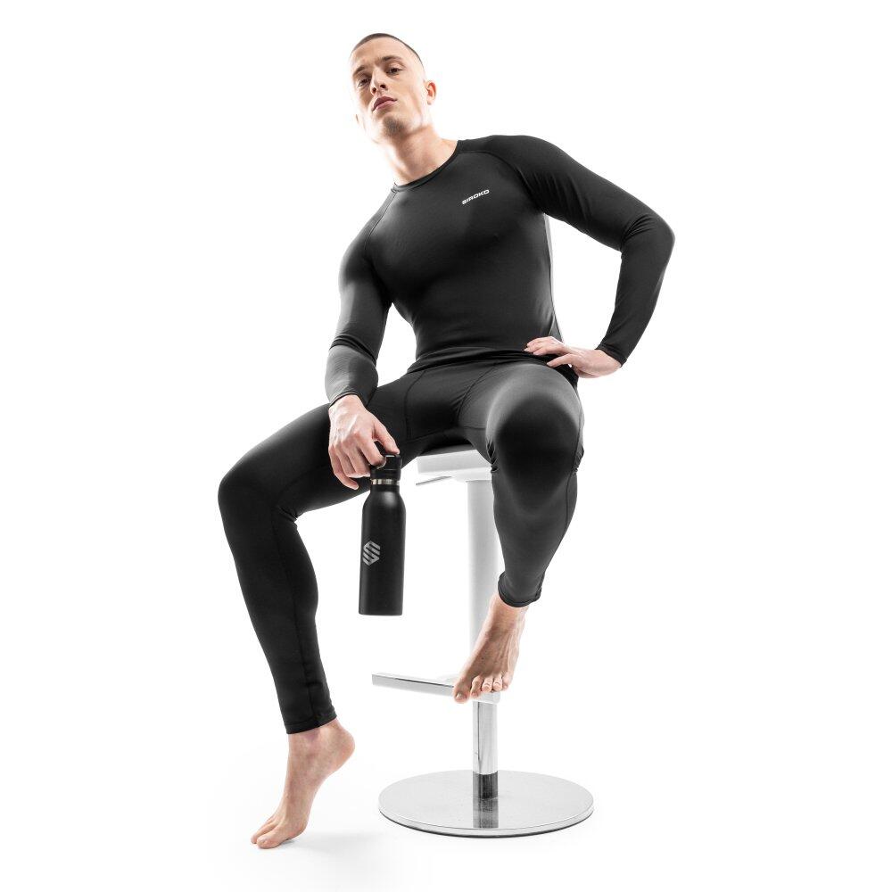 Camisola interior térmica de ski para homem Desportos de inverno Le Mur Preto 3/6