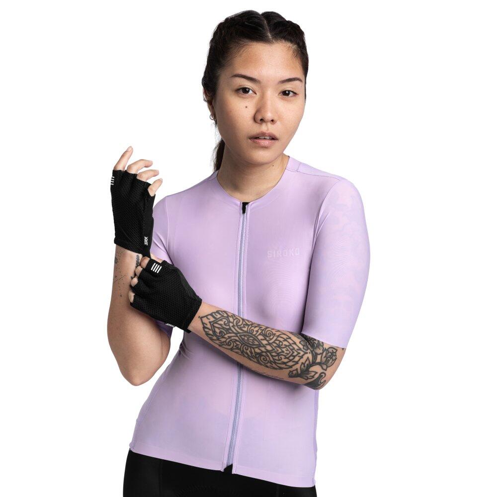 Siroko - Maillot Vélo Ultraléger Femme Cyclisme Srx Nébula Mauve - Maillot Manches Courtes - Violet - 42 M/l - Decathlon