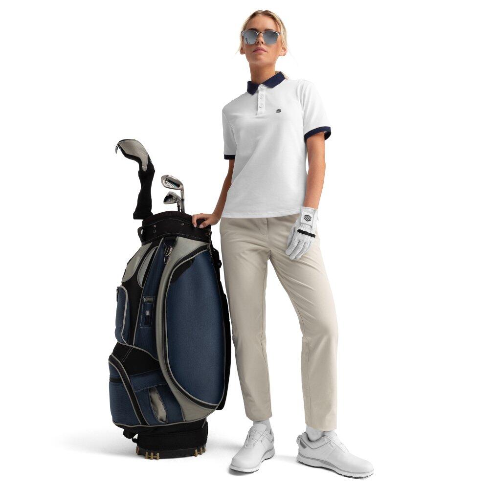 Polo piqué golf femme Valderrama White Blanc 3/8