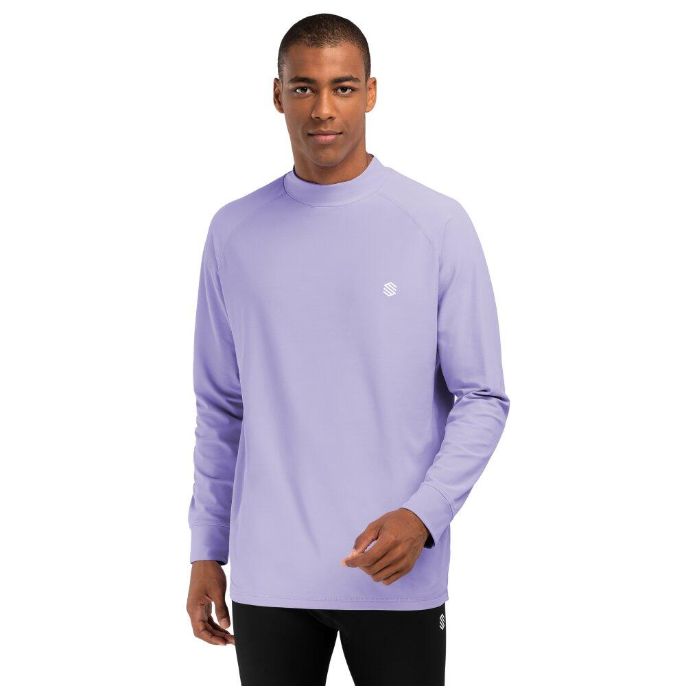 Men Winter sports thermal base layer top SLUSH Violet Lavender