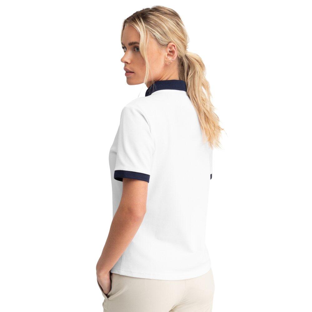 Polo piqué golf femme Valderrama White Blanc 2/8