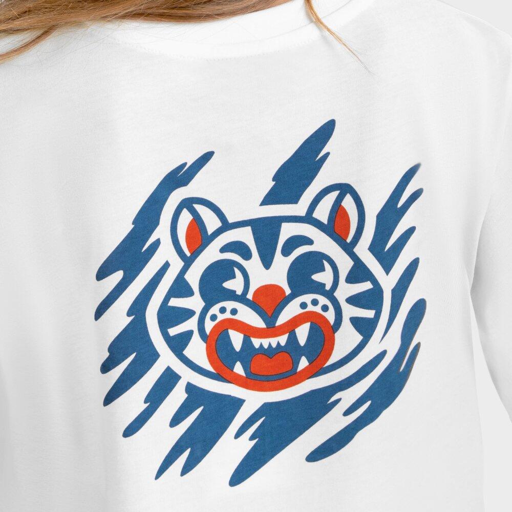 Camiseta algodón manga corta niña lifestyle Niños y Niñas Kitty-G Blanco 3/7
