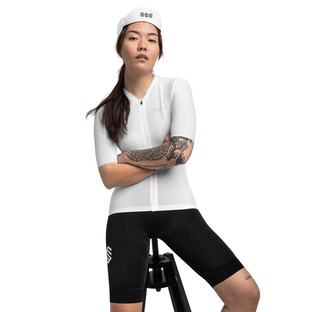 SIROKO Damen Radsport ultraleichtes radtrikot für SRX Airy Weiß