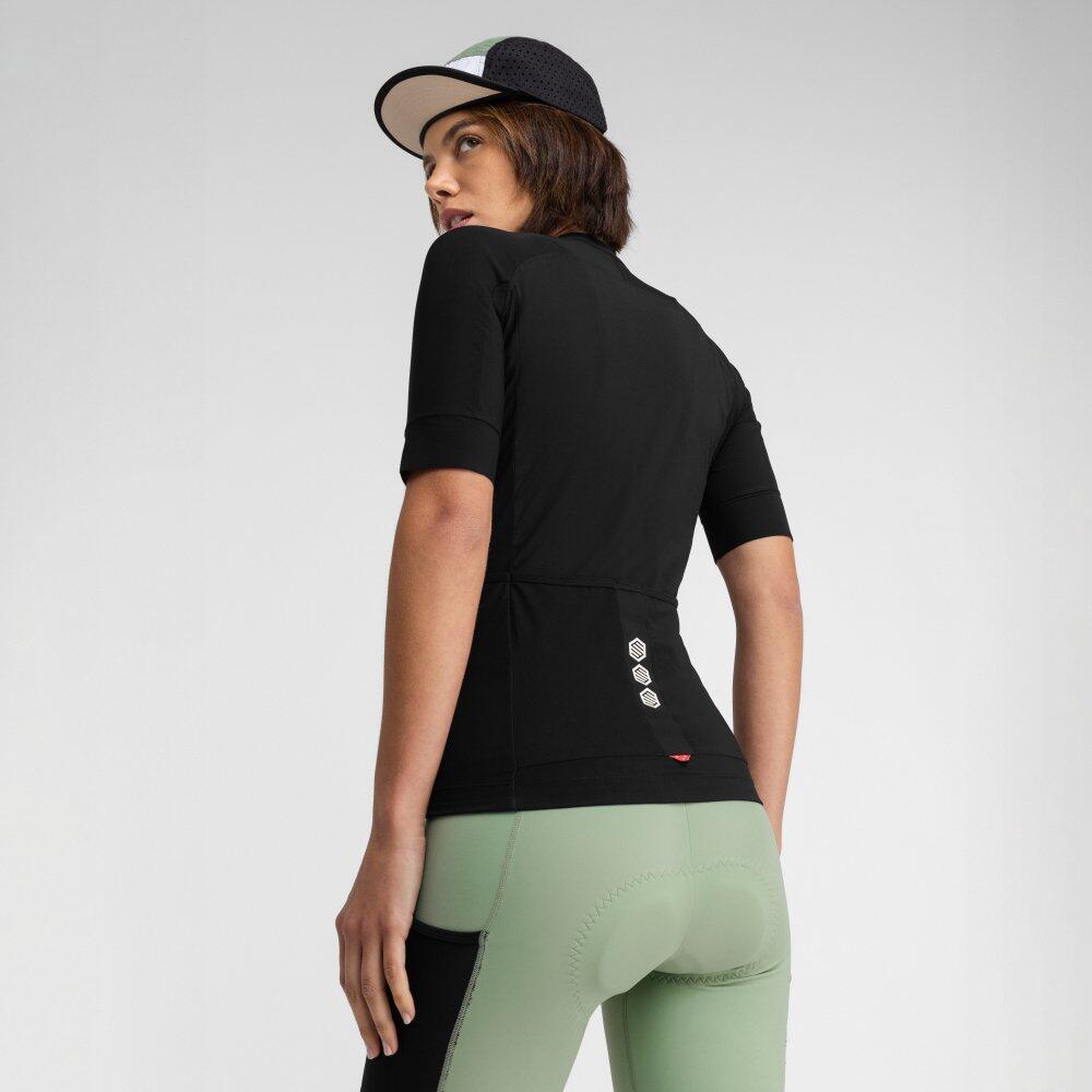 Maglia da ciclismo gravel a maniche corte donna GM2 Glaris Nero 2/8