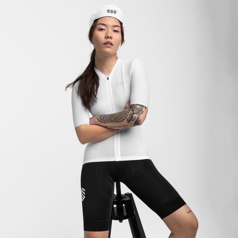 Camisola ultraleve de ciclismo mulher SRX Airy Branco