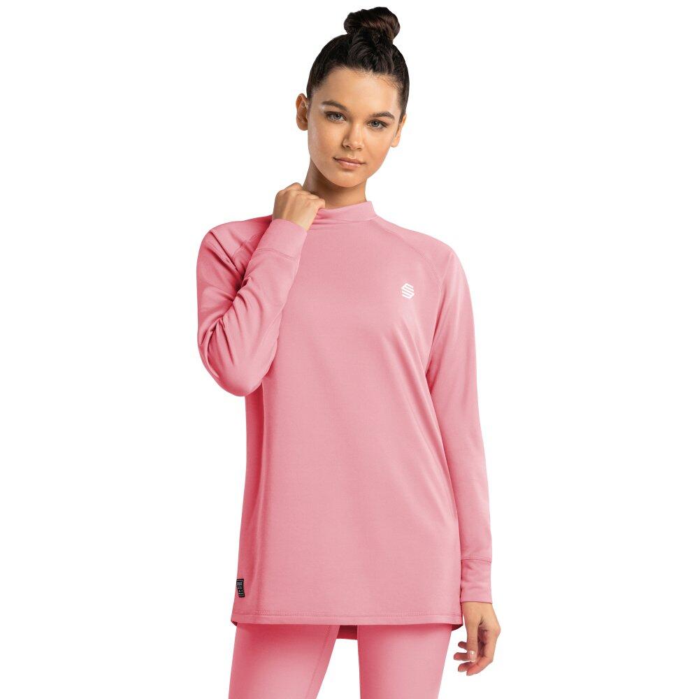 Women Winter sports thermal base layer top SLUSH-W Pink Bubblegum Pink