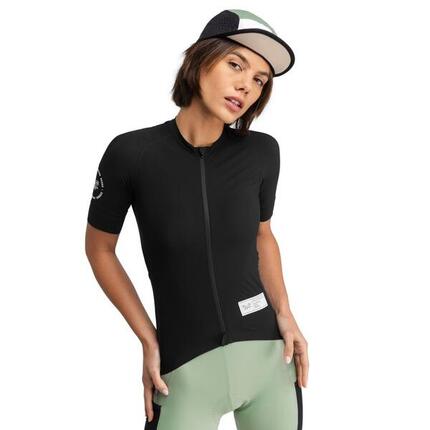 Damen Radsport kurzärmeliges gravel-radtrikot GM2 Glaris Schwarz