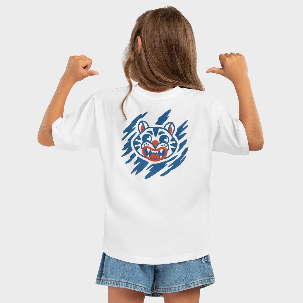Camiseta algodón manga corta niña lifestyle Niños y Niñas Kitty-G Blanco 2/7
