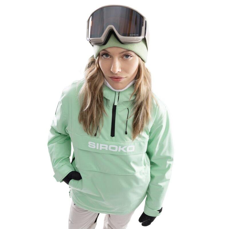 Dámská snowboardová bunda W6-W Elm Zelená